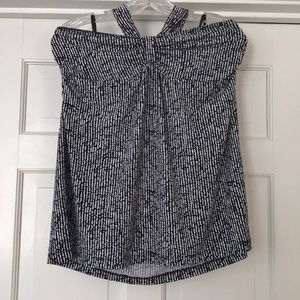 Black and White Patterned Halter